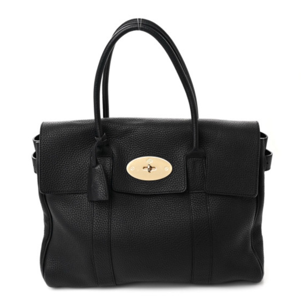 Mulberry Black Bayswater Leather with Gold Detail